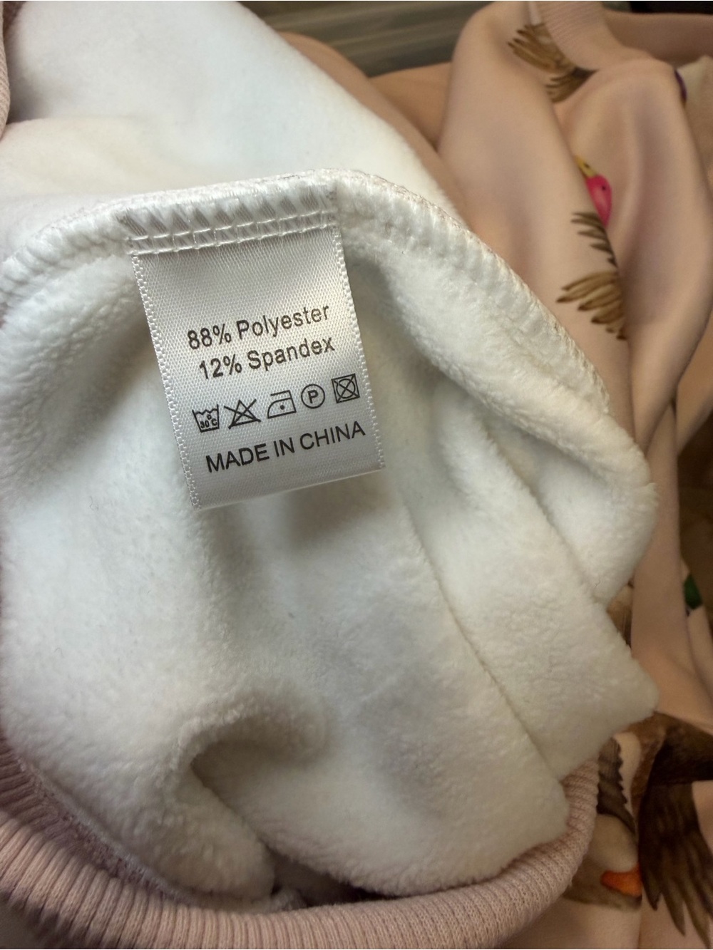 Light Pink Duck Print Pullover Sweatshirt. NWOT. - Picture 13 of 13